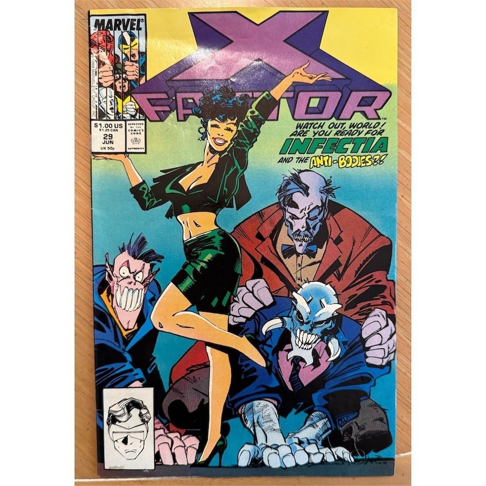 Marvel X-Factor #29‎ Comic 1988 Infectia & Anti-Bodies Copper Age